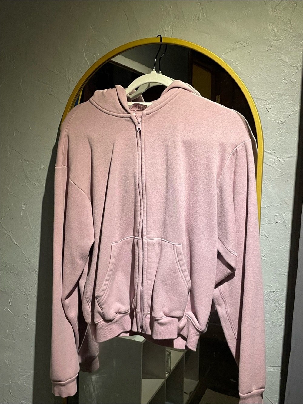 SKIMS Pale Pink Sherpa Hoodie
